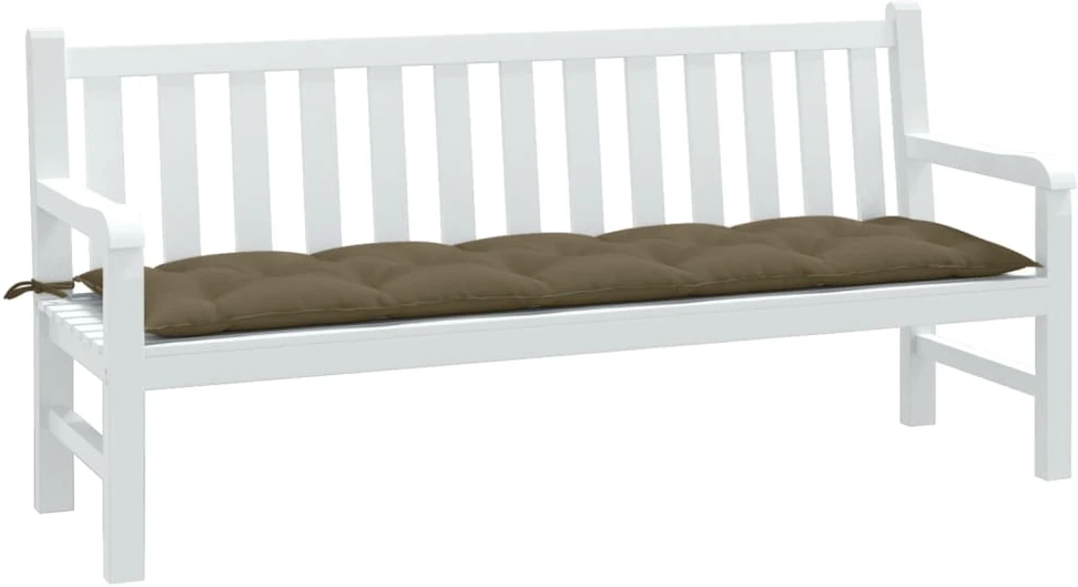 Sodo suoliuko pagalvėlė, taupe mišinys, 180x50x7cm, audinys