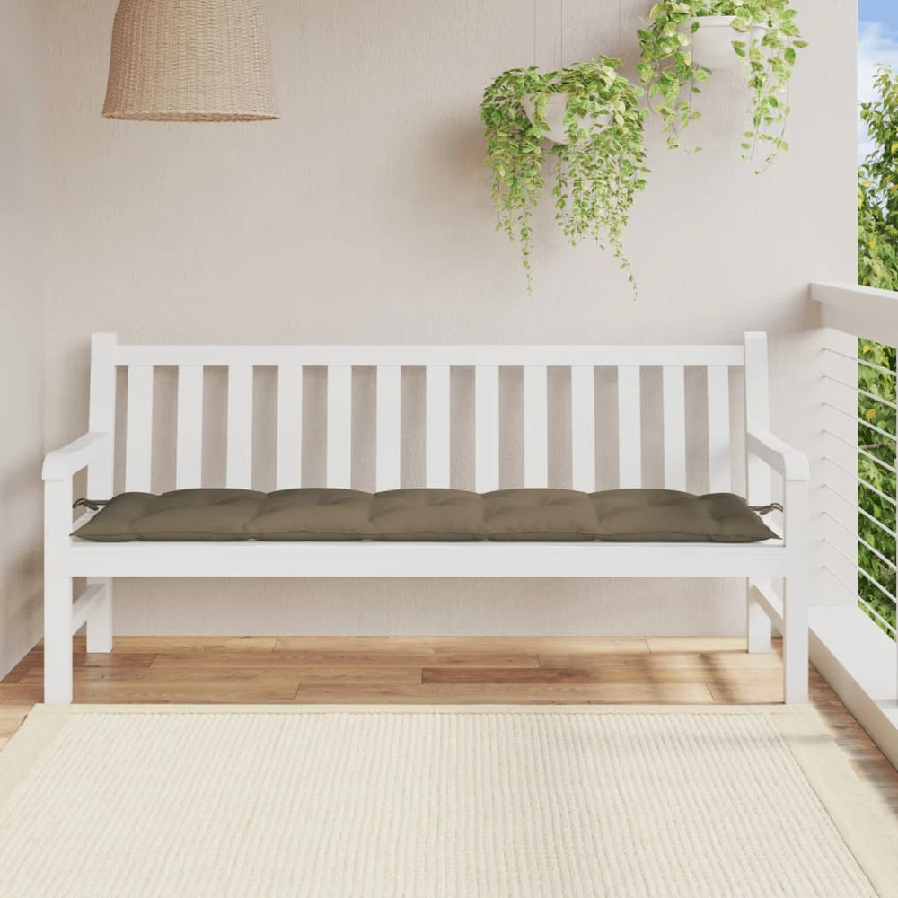 Sodo suoliuko pagalvėlė, taupe mišinys, 180x50x7cm, audinys