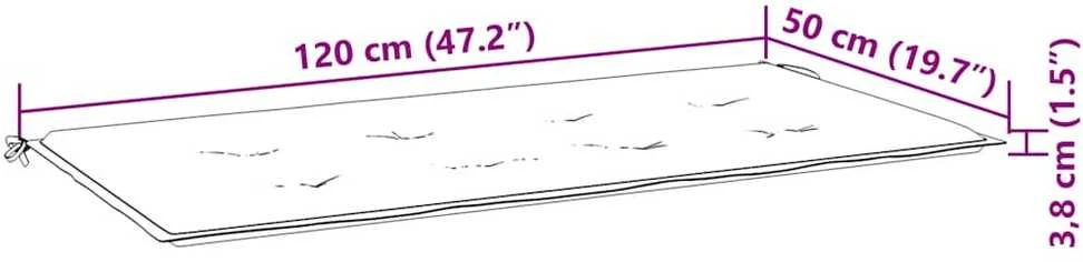 Sodo suoliuko pagalvėlė, vyno raudona, 120x50x3cm, audinys