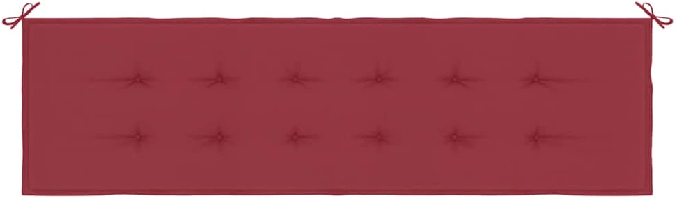 Sodo suoliuko pagalvėlė, vyno raudona, 180x50x3cm, audinys