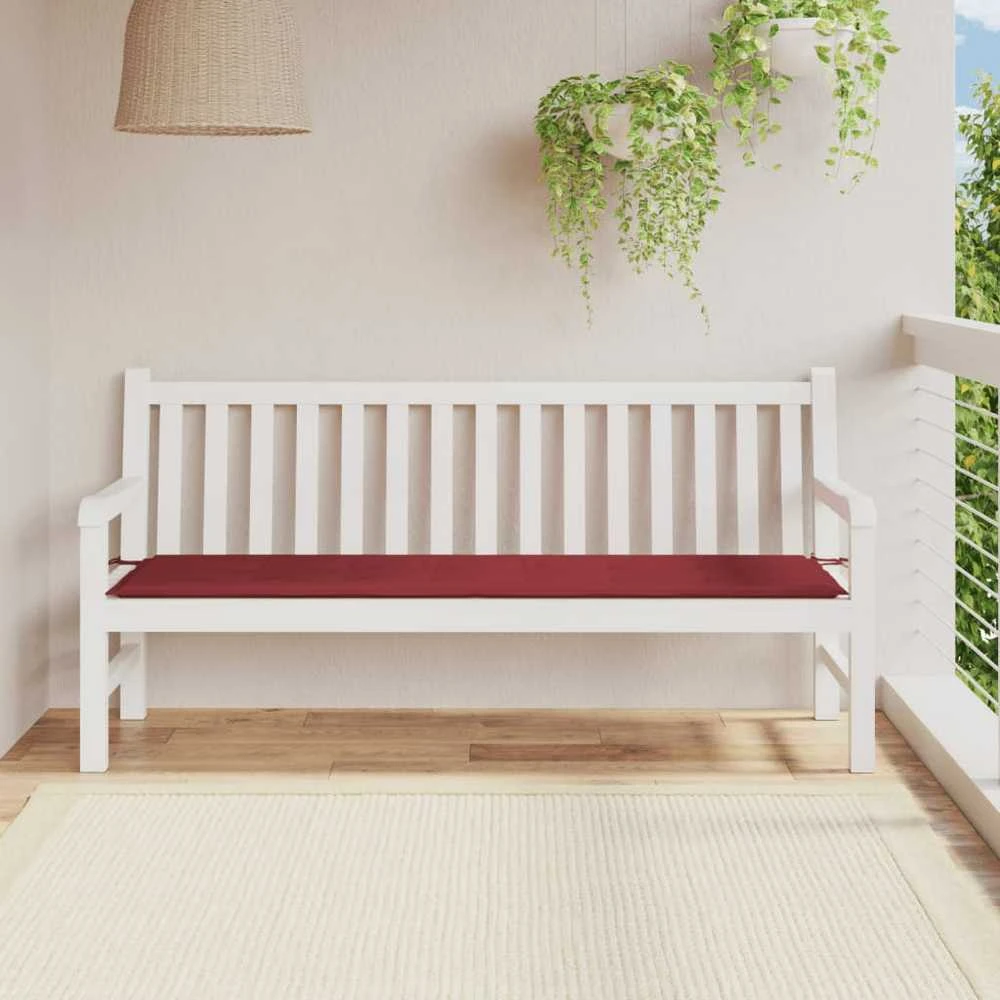 Sodo suoliuko pagalvėlė, vyno raudona, 180x50x3cm, audinys
