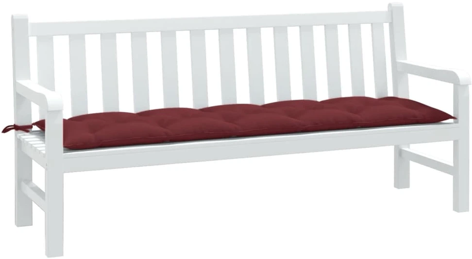Sodo suoliuko pagalvėlė, vyno raudona, 180x50x7cm, audinys