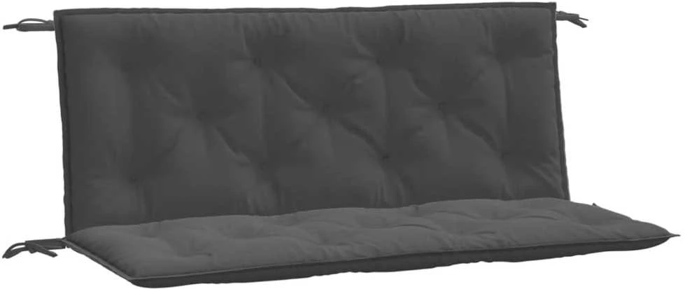 Sodo suoliuko pagalvėlės, 2vnt., antracito, 120x50x7cm, audinys