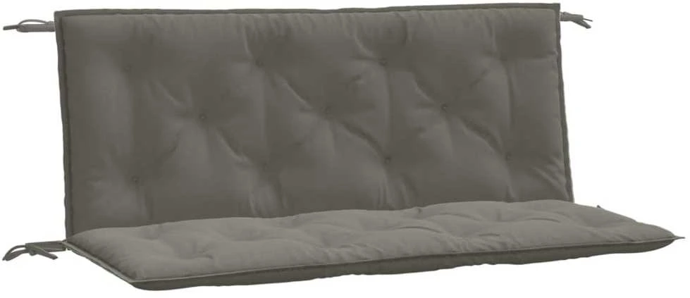Sodo suoliuko pagalvėlės, 2vnt., pilkos, 120x50x7cm, audinys