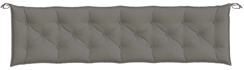 Sodo suoliuko pagalvėlės, 2vnt., pilkos, 200x50x7cm, audinys