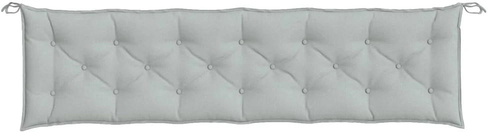 Sodo suoliuko pagalvėlės, 2vnt., pilkos, 200x50x7cm, audinys