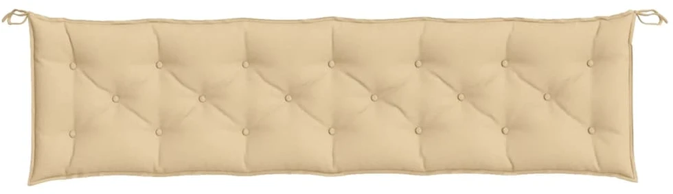 Sodo suoliuko pagalvėlės, 2vnt., smėlio, 200x50x7cm, audinys