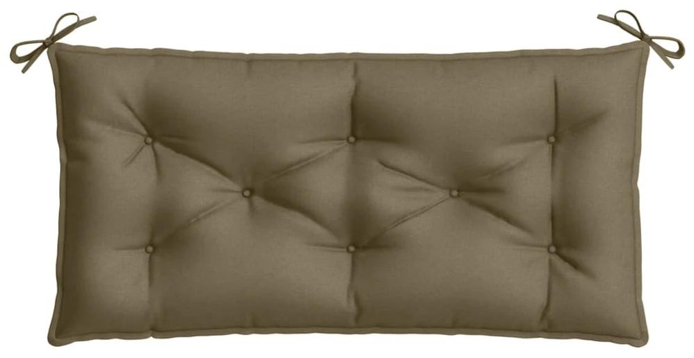 Sodo suoliuko pagalvėlės, 2vnt., taupe, 100x50x7cm, audinys