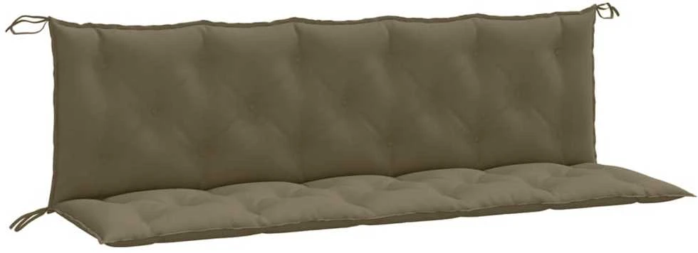 Sodo suoliuko pagalvėlės, 2vnt., taupe, 180x50x7cm, audinys