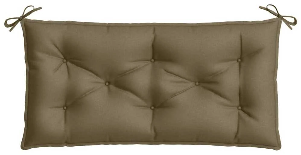 Sodo suoliuko pagalvėlės, 2vnt., taupe, 100x50x7cm, audinys