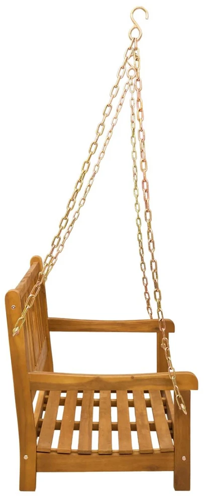 Sodo sūpynė su suoleliu 2 -Seater 110 x 56 x 58 cm Natūrali