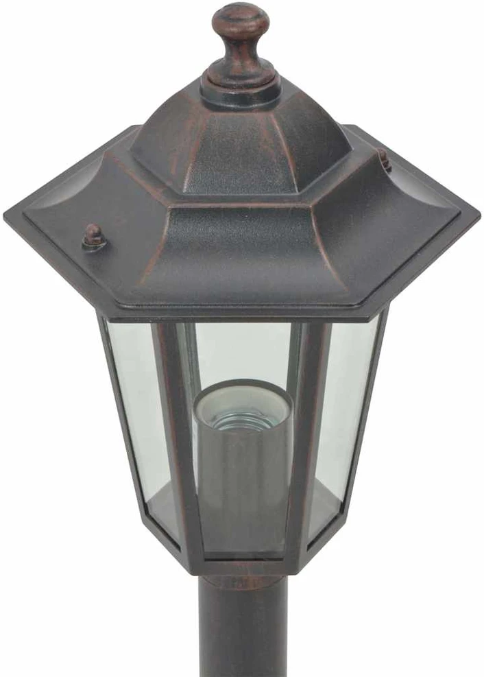 Sodo šviestuvai, 6vnt., E27, 110cm, aliuminis, bronziniai