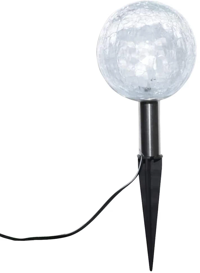 Sodo šviestuvas, 6 vnt., LED, su smaigais ir saulės kolektoriais