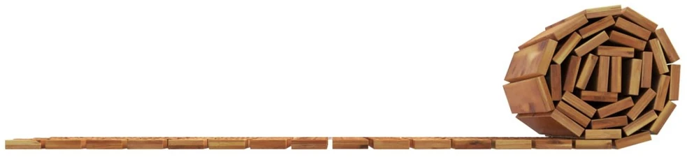 Sodo takas 3 vnt. Natūrali 200 x 50 cm Kietos akacijos mediena