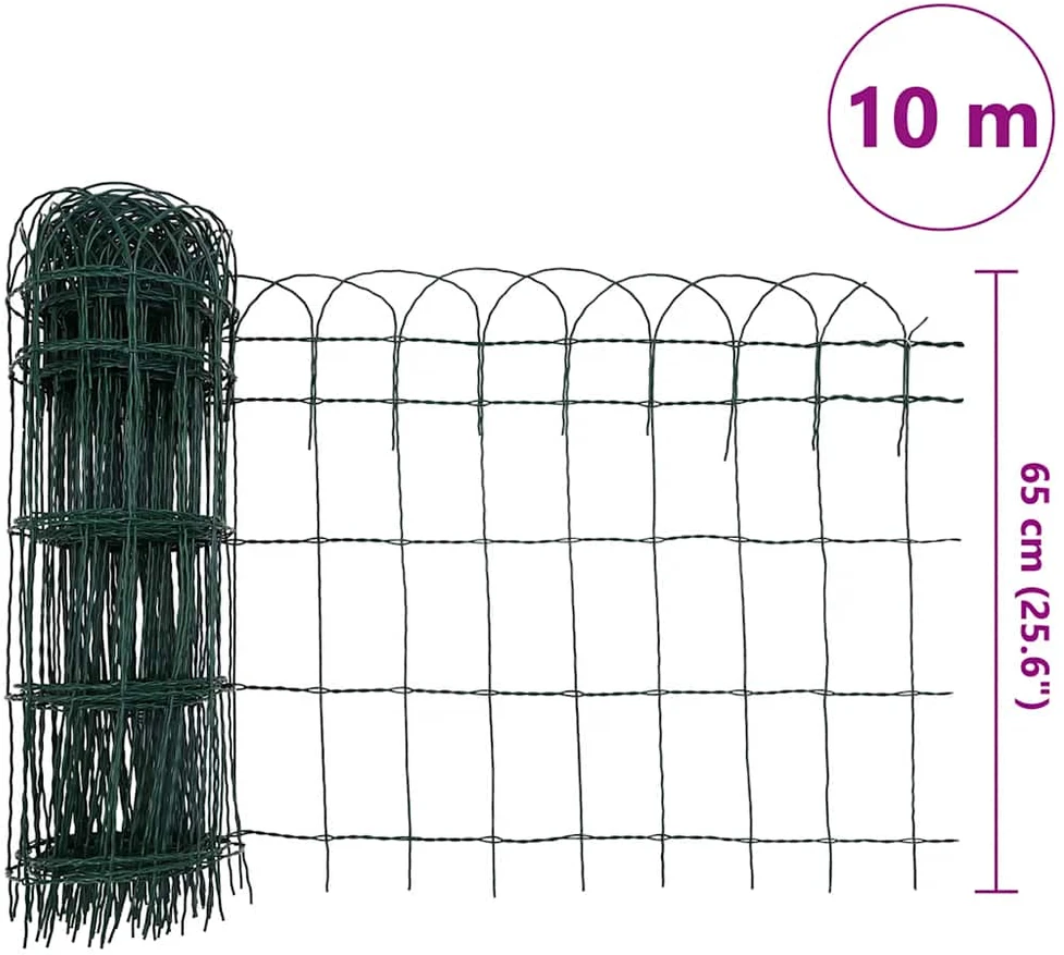Sodo tvora, 10x0,65 m, milteliniu būdu dengta geležis