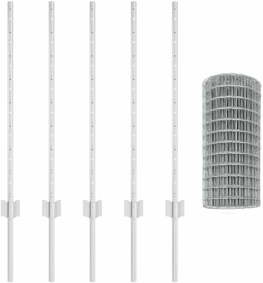 Euro tvoros su stulpu 10 x 0,8 m Galvanizuotas plienas