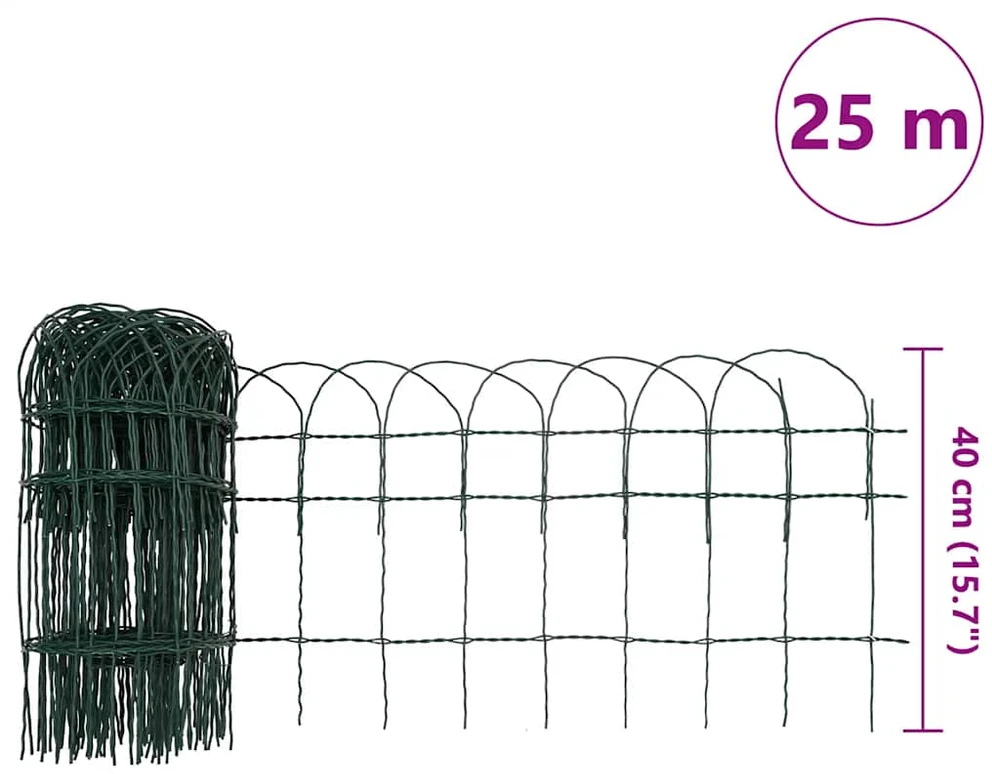 Sodo tvora, 25x0,4 m, milteliniu būdu dengta geležis