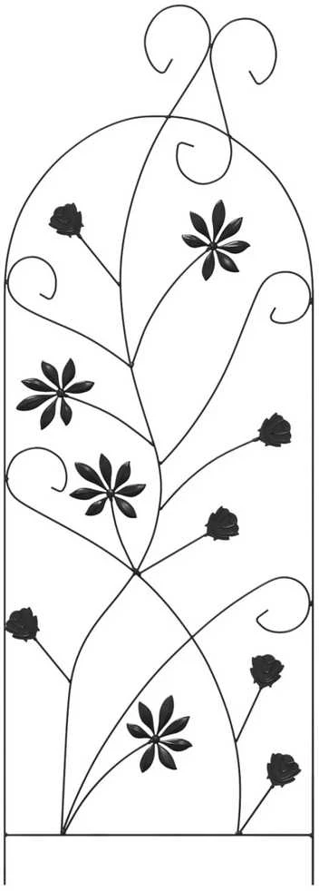 Sodo tvora 3 vnt. Juoda 112 x 39,5 cm Plienas