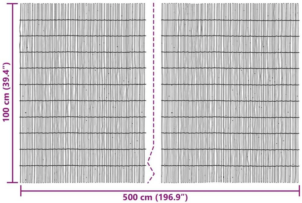 Sodo tvora Anglinis 500 x 100 cm Nendrės