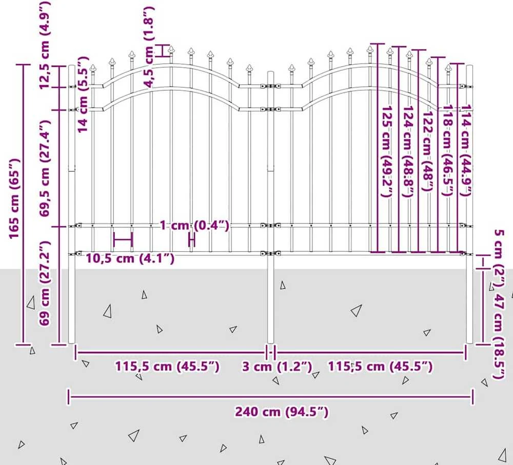 Sodo tvora WOERDEN 240 x 165 cm Balta