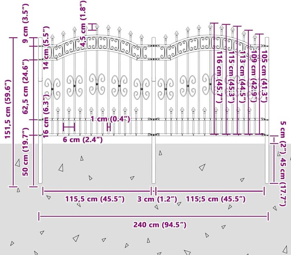 Sodo tvora KAMPEN 240 x 166 cm