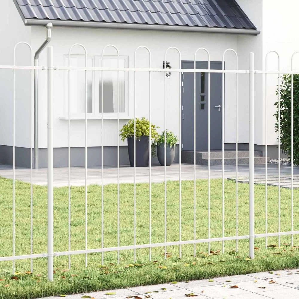 Sodo tvora BOXTEL 2 vnt. 3,4 x 0,8 m Miltelinis plienas Balta