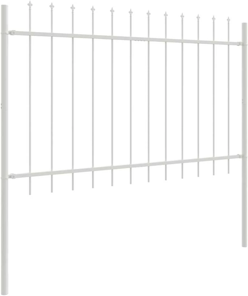 Sodo tvora WOERDEN 2 vnt. 3,4 x 1,2 m Miltelinis plienas Balta