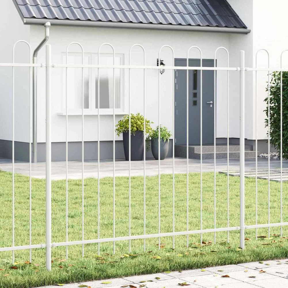 Sodo tvora BOXTEL 4 vnt. 6,8 x 0,8 m Miltelinis plienas Balta