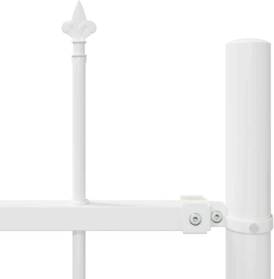Sodo tvora WOERDEN 5 vnt. 8,5 x 0,8 m Miltelinis plienas Balta