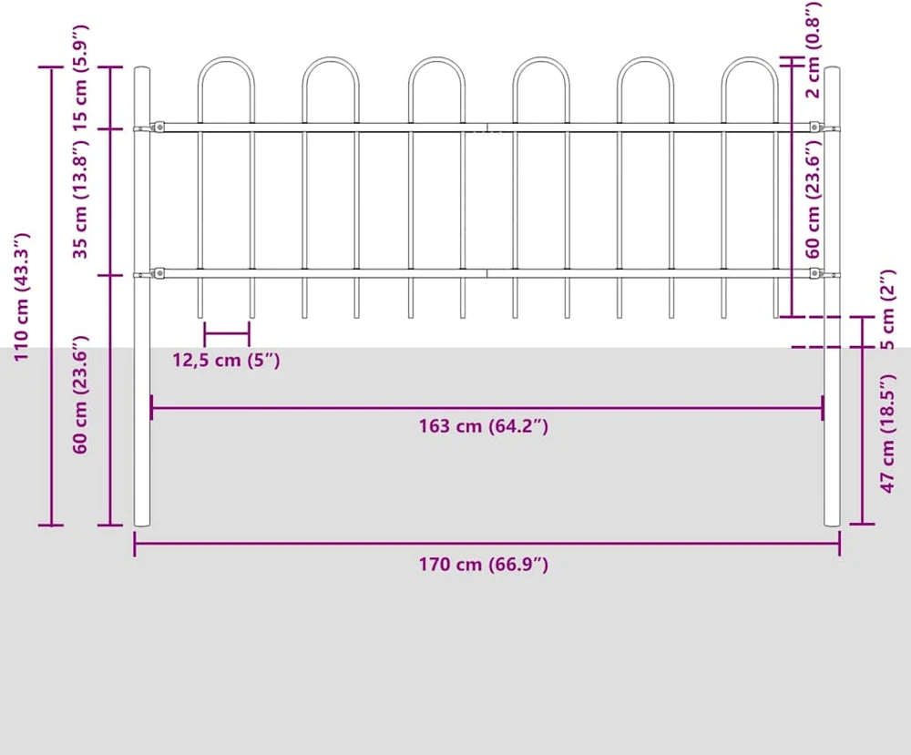 Sodo tvora BOXTEL 2 vnt. 3,4 x 0,6 m Miltelinis plienas Balta