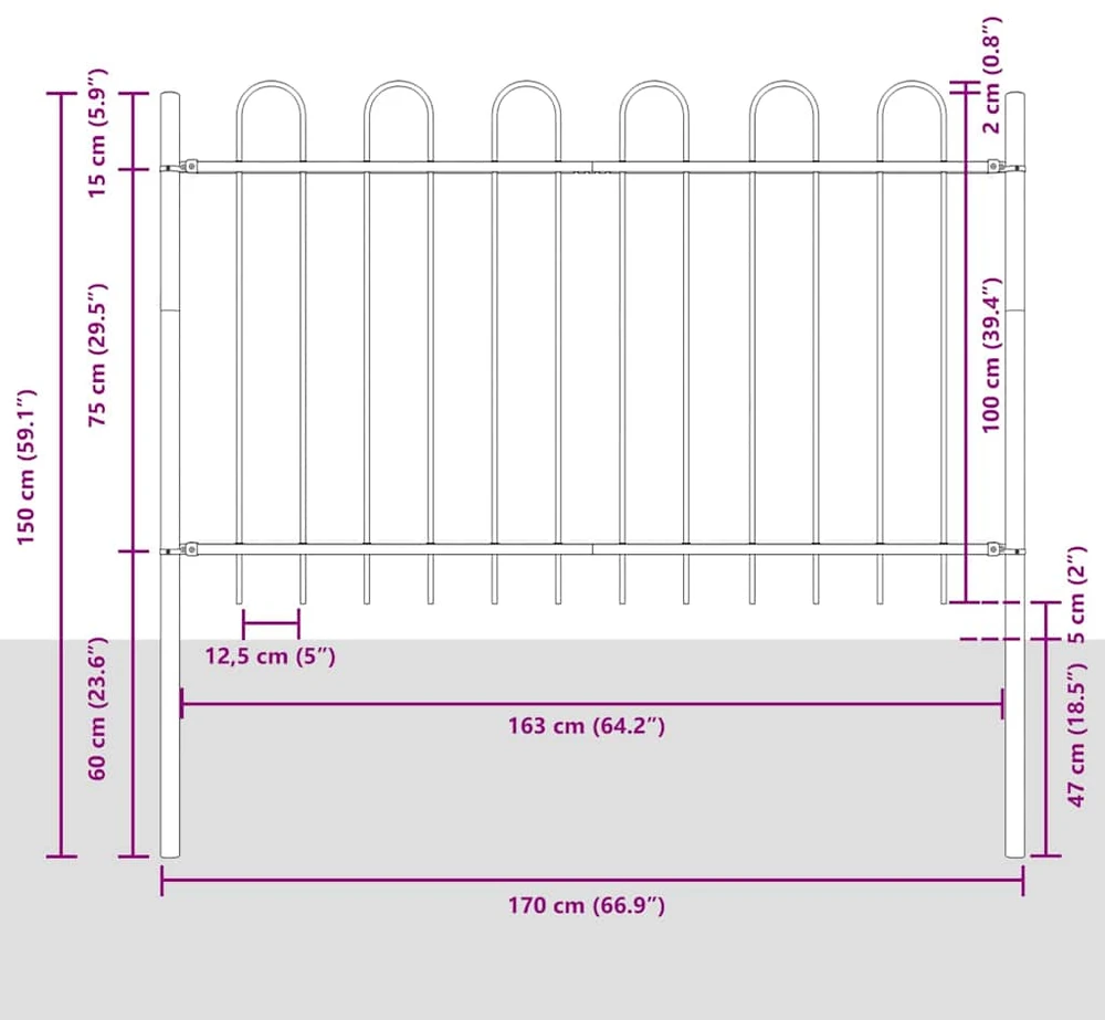 Sodo tvora BOXTEL 3 vnt. 5,1 x 1 m Miltelinis plienas Balta