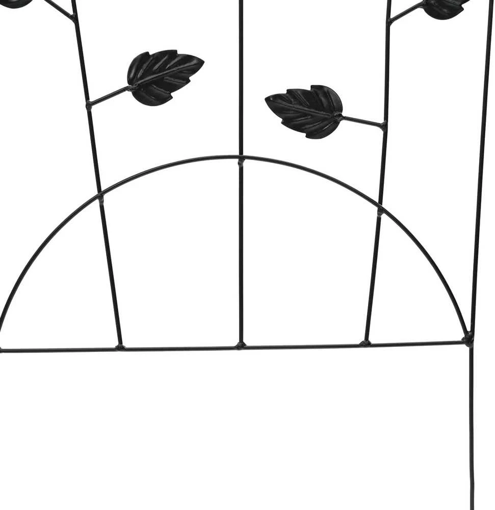 Sodo tvora 3 vnt. Juoda 110,5 x 42,5 cm Plienas
