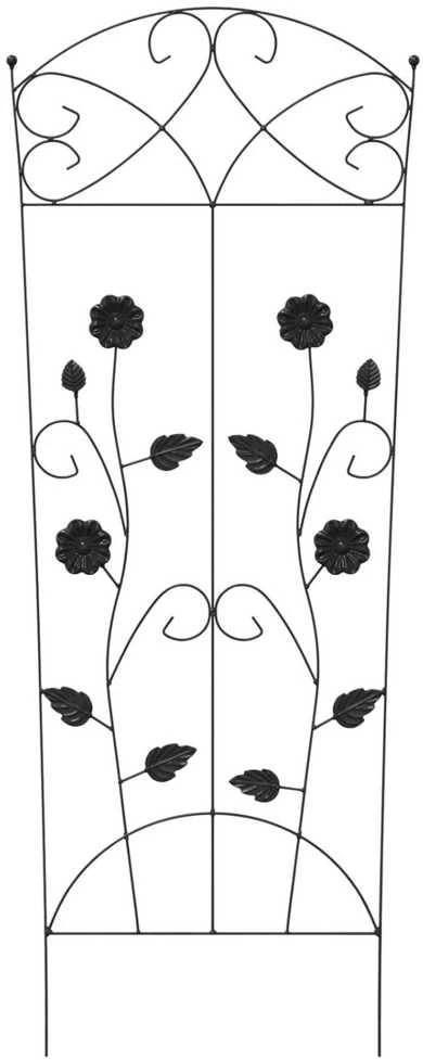 Sodo tvora 3 vnt. Juoda 110,5 x 42,5 cm Plienas