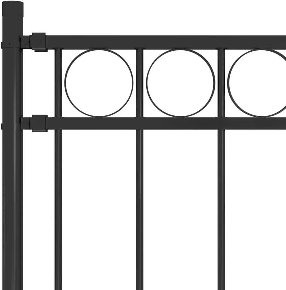 Sodo tvora, juodos spalvos, 1,7x1,2 m, plienas