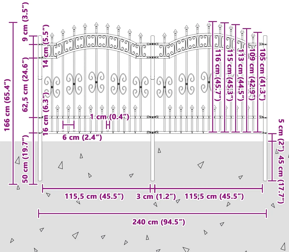 Sodo tvora KAMPEN 240 x 166 cm