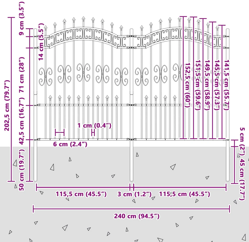Sodo tvora KAMPEN 240 x 202,5 cm