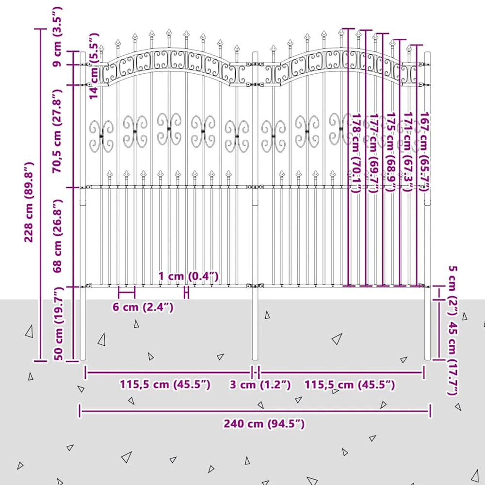 Sodo tvora KAMPEN 240 x 228 cm