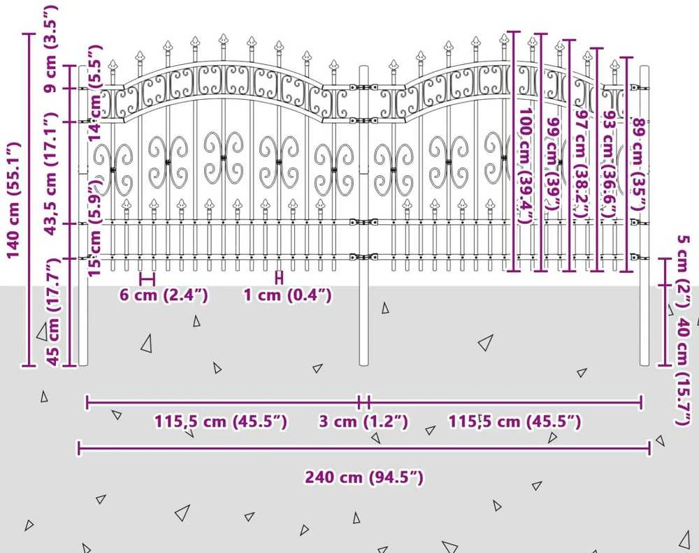 Sodo tvora KAMPEN 240 x 140 cm