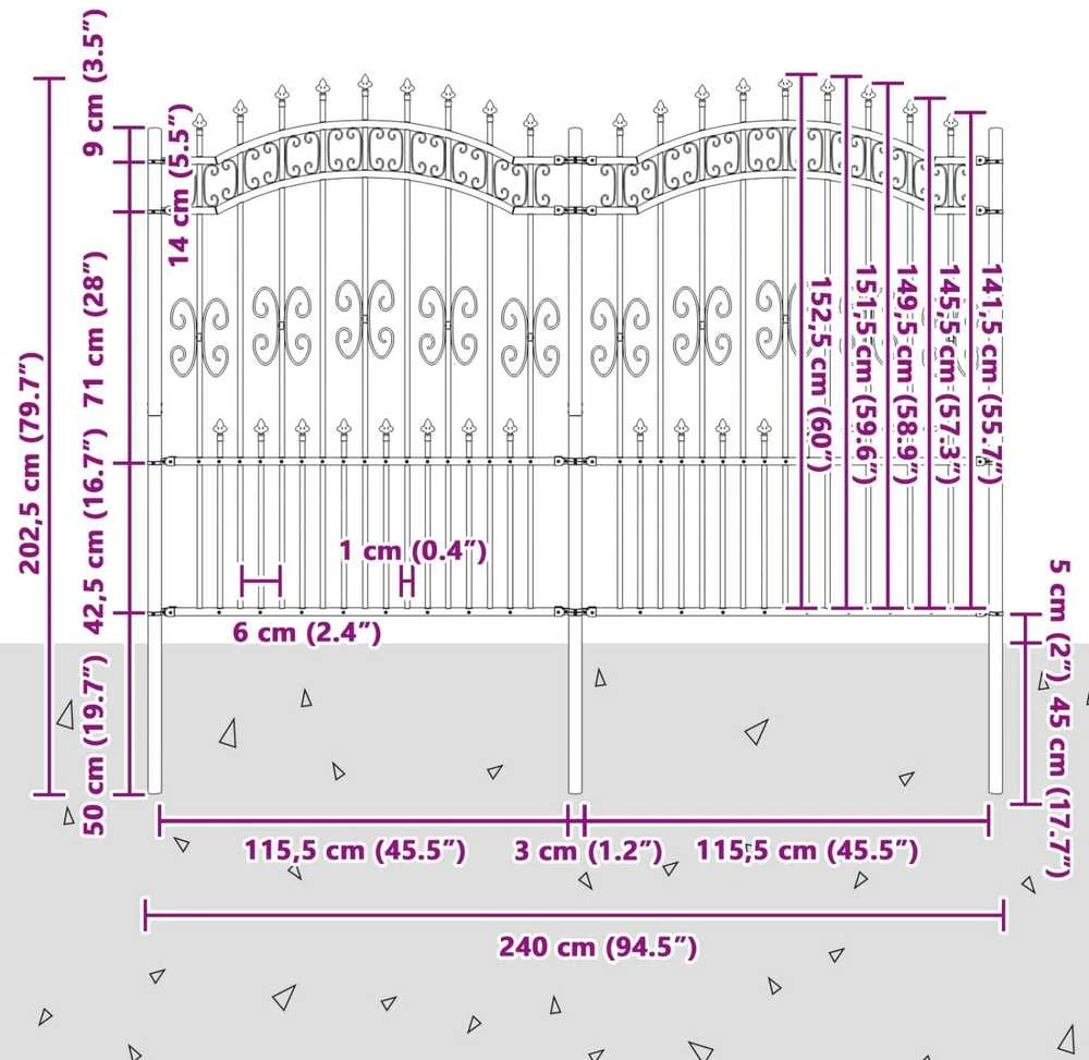 Sodo tvora KAMPEN 240 x 202,5 cm