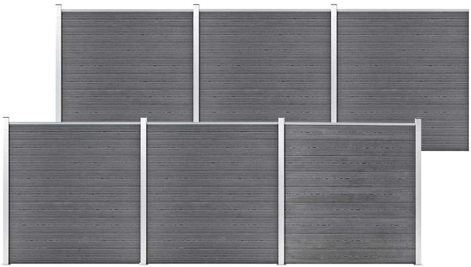 Sodo tvora, pilkos spalvos, 1045x186cm, WPC