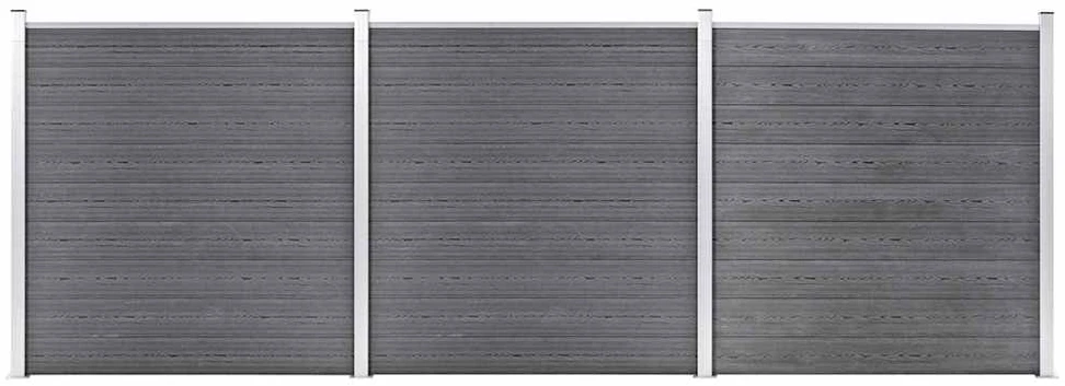 Sodo tvora, pilkos spalvos, 526x186cm, WPC