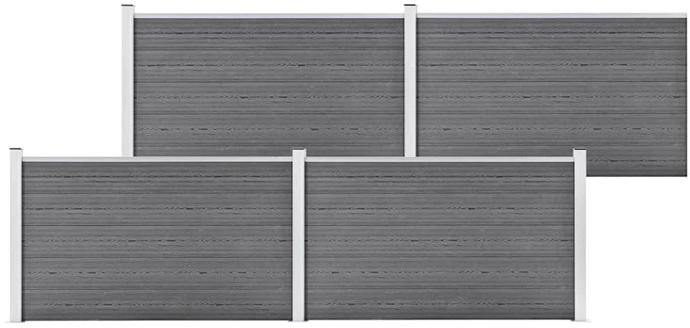 Sodo tvora, pilkos spalvos, 699x106cm, WPC (49073+3x49075)