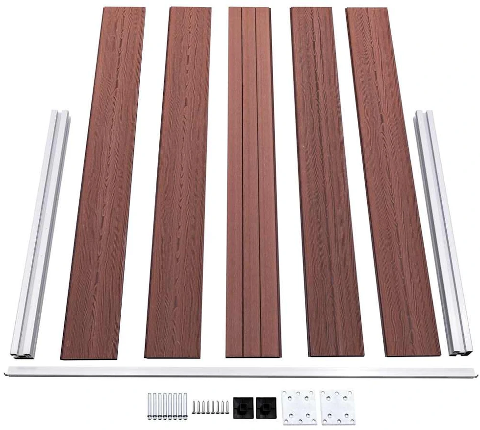 Sodo tvora, rudos spalvos, 872x106cm, WPC (49072+4x49074)