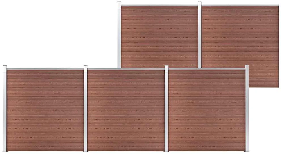 Sodo tvora, rudos spalvos, 872x186cm, WPC (49066+4x49068)
