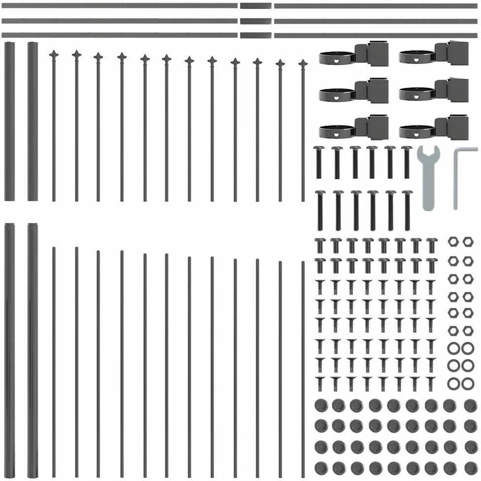 Sodo tvora WOERDEN 8 vnt. 170 x 215 cm Pilka