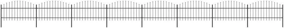 Sodo tvora su iečių viršug., juoda, (1-1,25)x13,6m, plienas
