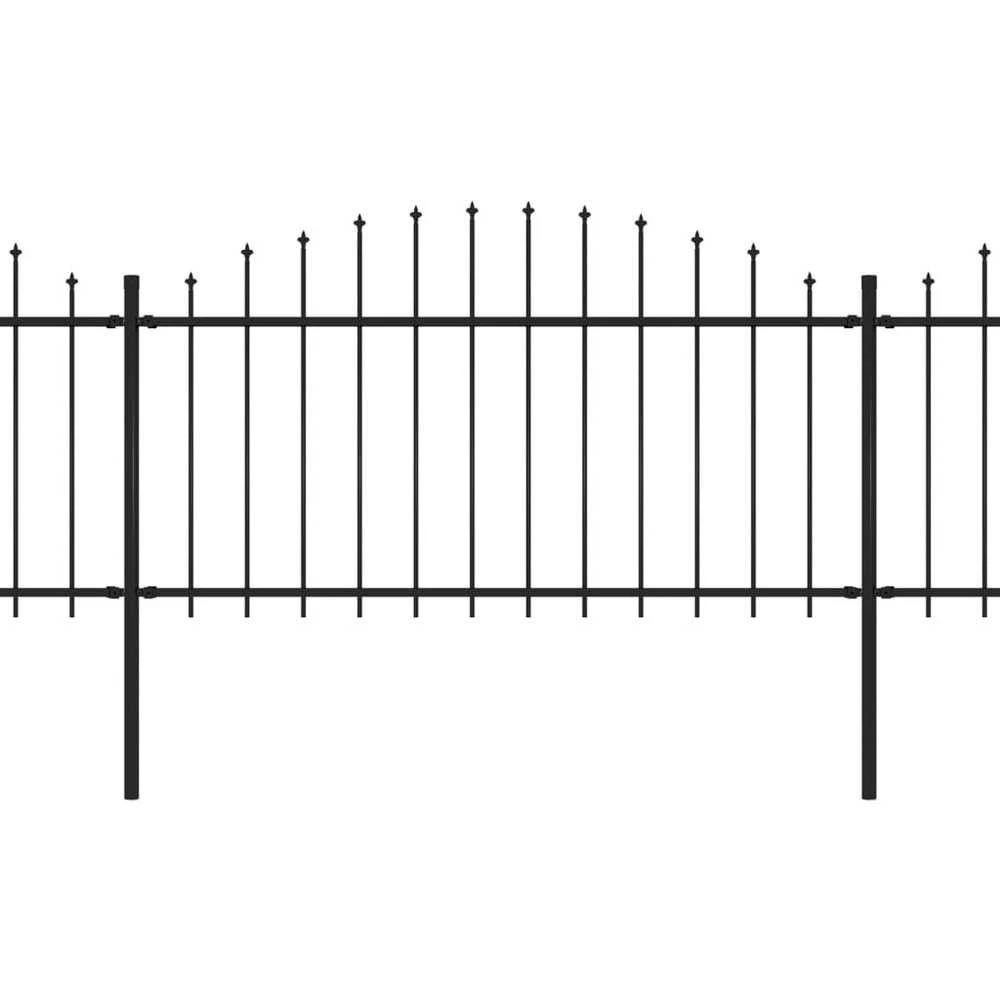 Sodo tvora su iečių viršug., juoda, (1,25-1,5)x10,2m, plienas