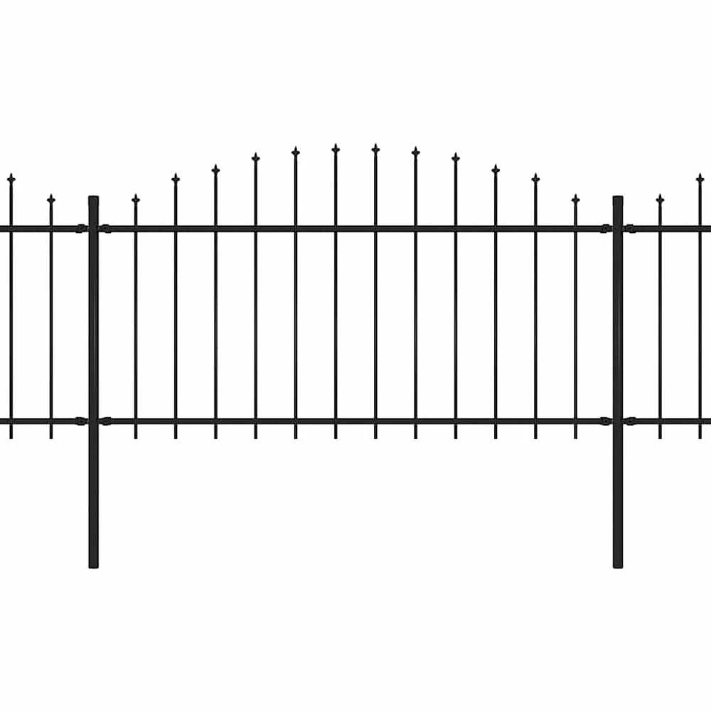 Sodo tvora su iečių viršug., juoda, (1,25-1,5)x13,6m, plienas