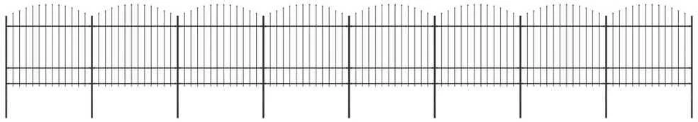 Sodo tvora su iečių viršug., juoda, (1,5-1,75)x13,6m, plienas