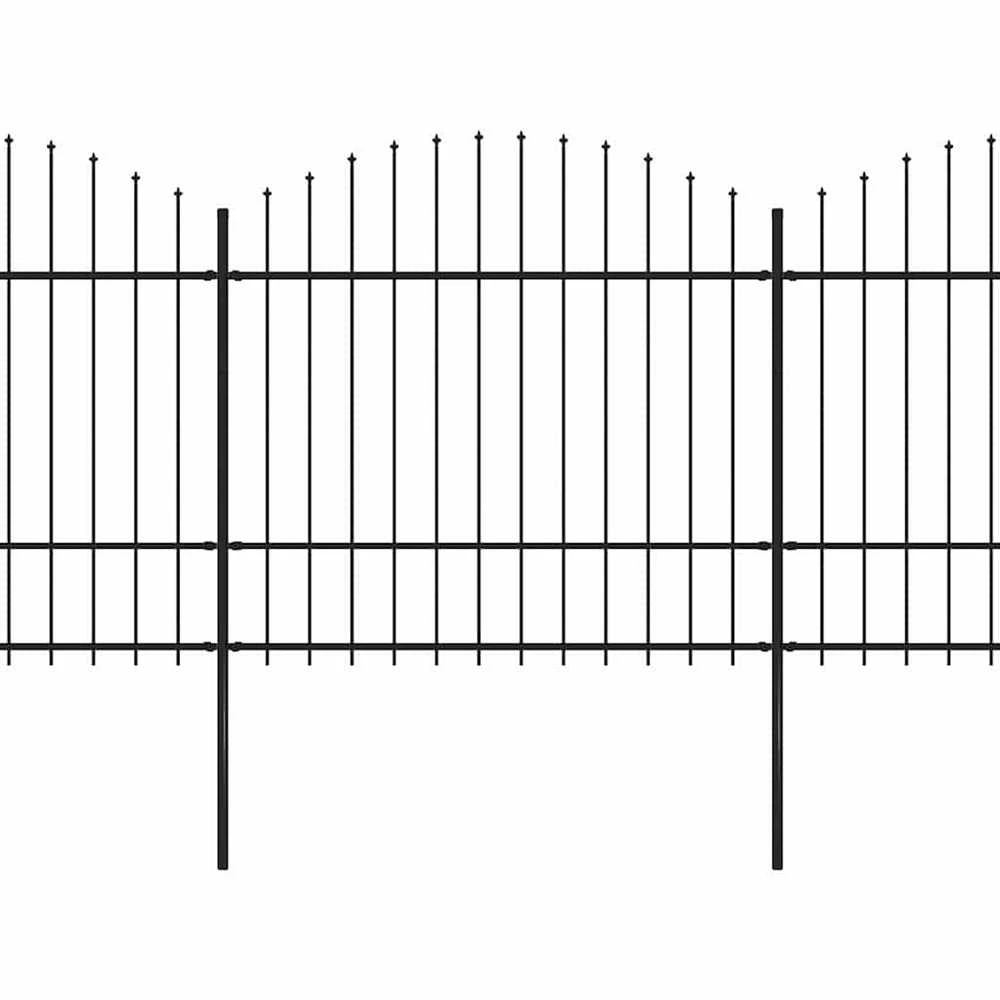 Sodo tvora su iečių viršug., juoda, (1,5-1,75)x8,5m, plienas